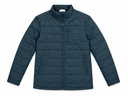 Men's Quilted Zip-Up Jacket in Dark Teal | UK Fashion