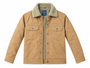 [PM-MJK-002] Men's Camel Brown Sherpa Collar Jacket